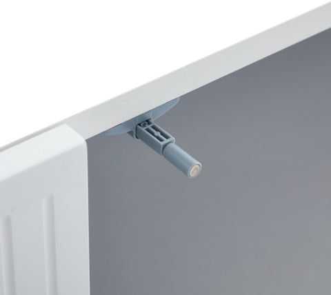 Modern Tv-kast - in Wit - Met een Uniek Patroon - 180x 40x45cm - voor Televisie tot 80 inch - Twee Deuren - Kabelbeheer