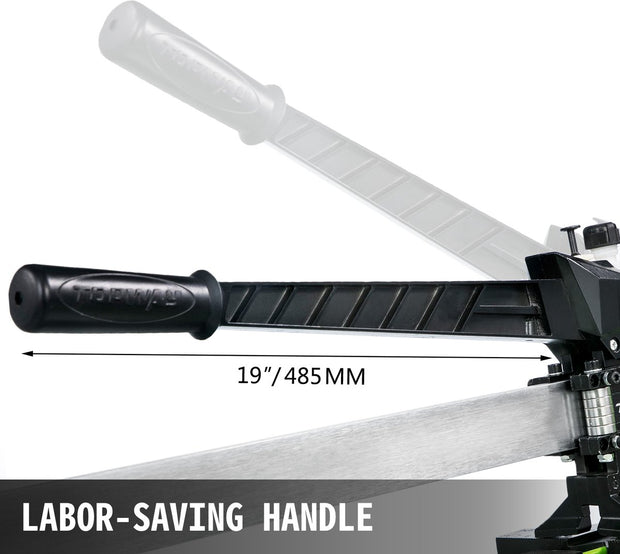 Tegelsnijder - 1000mm - Handmatige Keramische Tegelsnijmachine - Met Twee Wielen & Rubberen Handgreep - voor het Snijden van Tegels - keramiek - Porseleinen Tegels