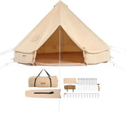 Yurt - kampeertent 2 personen - Kampeer tent - 3x3m - Bell Tent - Waterdicht