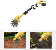Krachtige Cultivator - Elektrische tuinfrees - Dubbelzijdige werking - Verticuteermachines - 17cm diep - Draadloos - Lichtgewicht - Accu - Verstelbare steel