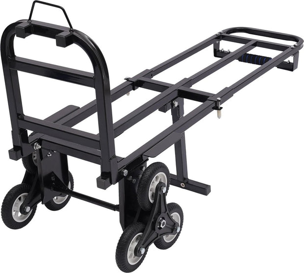 Transportkar - Trap Klimkar - Steekwagen - Draagbare Trap Klimmer - Voor Zware Voorwerpen - Tot 150kg - Zwart