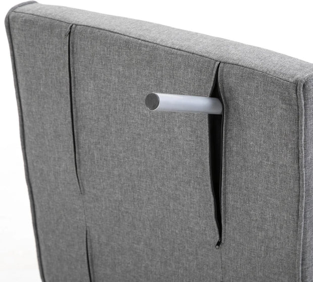 Slaapstoel - Uitklapbaar - Slaapbank - Logeerbed - Zetelbed - Slaapfauteuil - Vouwbed - 1 persoons - Zeer comfortabel - Grijs