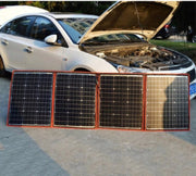 Opvouwbaar Zonnepaneel voor Powerbank, Telefoon, Survival - Noodpakket Denk Vooruit - Kamperen - Draadloos Elektriciteit - 100W