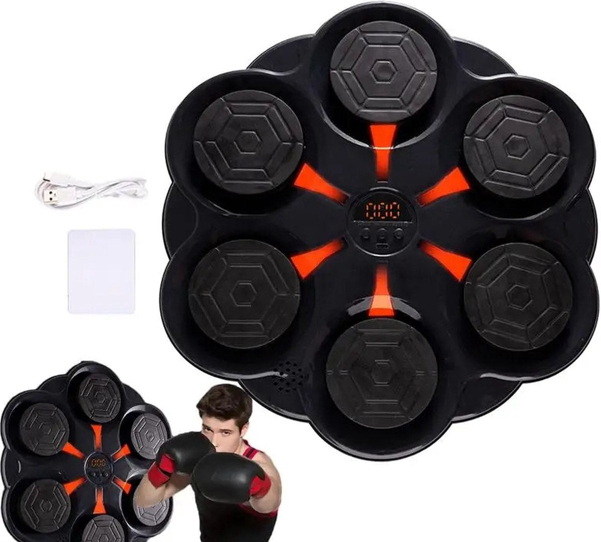 Boxing machine - Boxing machine with music - Boxing machine Adults and children - Bluetooth - Including boxing gloves for children - Boxing machine Ultra with music &amp; Bluetooth - Punching bag - Boxing machine