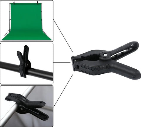 Fotostudio Softbox Verlichtingskit met Achtergrondframe - Achtergrondsysteem - Studio Fotografie - Inclusief 3 Achtergronden, Statief, Reflectorbord en 4 Paraplu's - Complete Set