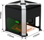Laser Graveermachine - Laser Cutter Bluetooth Bestuurbaar - Graveermachine Makkelijk te Installeren - Zwart