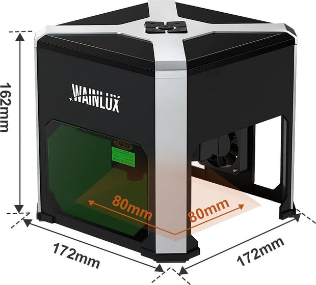 Laser Graveermachine - Laser Cutter Bluetooth Bestuurbaar - Graveermachine Makkelijk te Installeren - Zwart