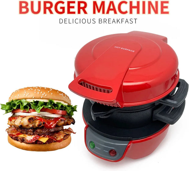 Ontbijtmachine 4-in-1: Sandwich Maker met Ei Reiniger, Broodrooster en Wafelijzer