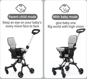 Kinderwagen - Wandelwagen - Opvouwbare Kinderwagen - Stevige wandelwagen - Inclusief Zonwering en Kussen