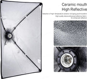 Fotostudio Softbox Verlichtingskit met Achtergrondframe - Achtergrondsysteem - Studio Fotografie - Inclusief 3 Achtergronden, Statief, Reflectorbord en 4 Paraplu's - Complete Set