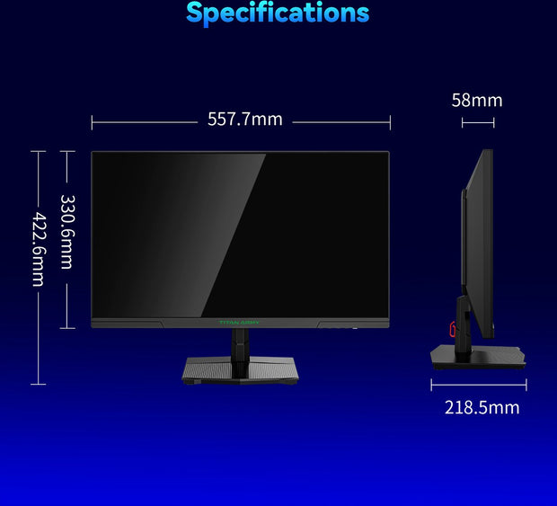 Gaming Monitor - 24.5” 2560*1440 QHD FAST IPS Display - 240Hz Refresh Rate - 1ms GTG - 95% DCI-P3 - HDR10 - Adaptive-Sync - Dynamic OD - Game Rush Mode - PIP &amp; PBP Display - Versatile Picture Modes - Low Blue Light - VESA Wall Mount