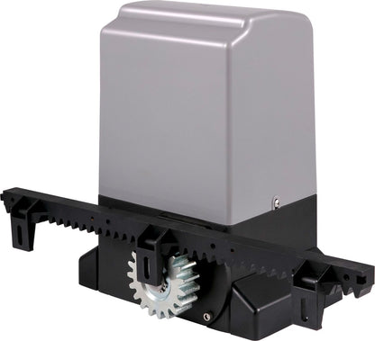 Schuifpoortopener - 1800 kg Draagvermogen - 8m Tandwielspoor - met 4 Afstandsbedieningen - Stofdicht en Corrosie - en Roestbestendig Behuizing - APP-Bediening - met Waterdicht - ObstakeldetecTietechnologie