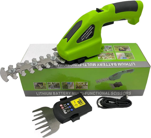 Heggenschaar - Mini Heggenschaar - Draadloos - Oplaadbaar - Snoeimaaier - Wieder - 31cm x 11cm - Groen