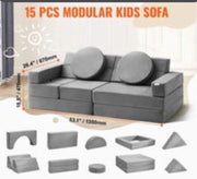 Children's play bench - Play sofa - Toddler - Foam - High Density 25D - 135x67x47cm - Creative