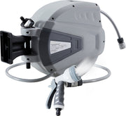 Tuinslanghaspel - Tuinslang - Waterslangslang met Snelkoppeling - 20 m - Grijs