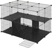 Kattenkooi - Kattenren - Kattenbench - Kattenkooi voor Binnen en Buiten - Kattenkooi Binnen - Kattenverblijf Buiten - Kat Kooi - Kattenhuis - Kattenvoliere - Bench Kat