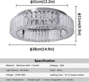 Kristallen Plafondlamp - Crystal LED Lamp - Woonkamerlamp - Moderne Lamp - LED Plafondlamp - Plafonniere