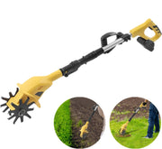 Krachtige Cultivator - Elektrische tuinfrees - Dubbelzijdige werking - Verticuteermachines - 17cm diep - Draadloos - Lichtgewicht - Accu - Verstelbare steel