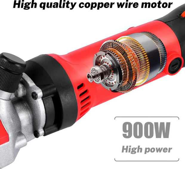 Clipper - Professional Clipper - With Case - Full Set - Large Trimmer - Sheep Trimmer - Shearing Machine - Shearing Machine for Wool - 6 Speed ​​Settings - 900W - Red