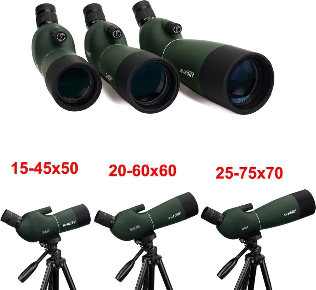Telescope - Spotting Scope - Monocular - Powerful Binoculars - Bak4 Fmc - Waterproof With Tripod Camping
