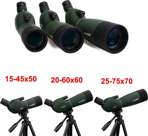 Telescope - Spotting Scope - Monocular - Powerful Binoculars - Bak4 Fmc - Waterproof With Tripod Camping