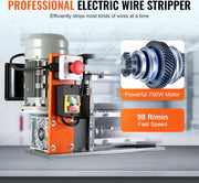 Draadstripmachine - 1,5-32 mm - 750W - Elektrisch Koperdraad Strippen Machine - Gemaakt-10 Kanalen en 10 Snijbladen - voor het Strippen van Koperdraad