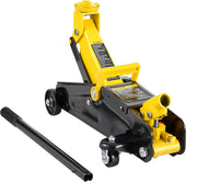 Laag Profiel Krik - 2 Ton Hefvermogen - Hefbereik 125.2-335 mm - Robuuste IJzerconstructie - Veiligheidssysteem - Praktisch Ontwerp - Geschikt voor Auto's - Pick-up Trucks en SUV's - Geel