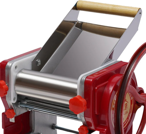 Manual Noodle and Pasta Machine - Dumpling Wrapper Machine - Stainless Steel Pasta Maker - Spaghetti Dough Roller - Home Kitchen Appliance