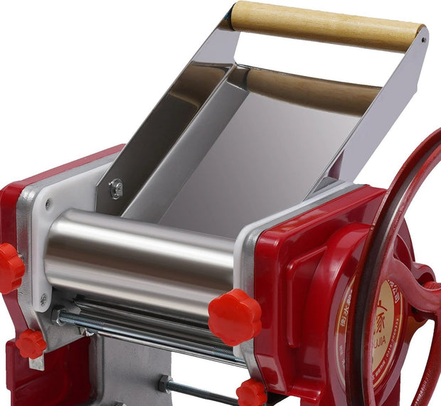Manual Noodle and Pasta Machine - Dumpling Wrapper Machine - Stainless Steel Pasta Maker - Spaghetti Dough Roller - Home Kitchen Appliance
