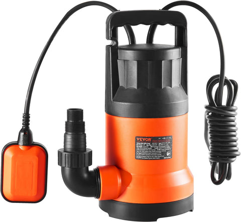Dompelpomp - Waterpomp - 400w - 9500l/U - 7,9m Opvoerhoogte - 2510 GPH - Geschikt voor Tuinen - Vijvers - Zwembaden