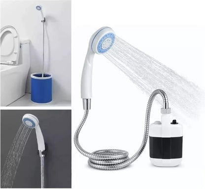 Draagbare Douche - Camping Douche - 4 tot 5 L/min - Outdoor Camping Douche - 2200mAh Oplaadbare Batterij - Elektrische Verwarmde Douchekop - voor Camping - Hiking en Reizen