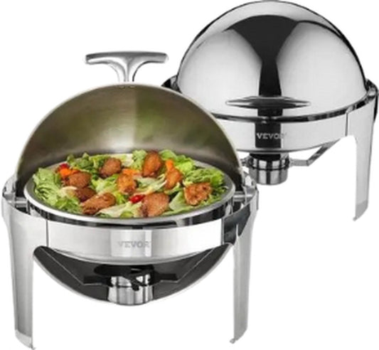 Buffet warmer - Buffet warmer - Food warmer - Buffet set - Stainless steel warming container - 2 pieces