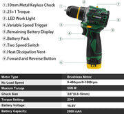 Boormachine - Mini Boormachine - Schroefmachine - Elektrische Boormachine - Elektrische Schroefmachine - 2x Accu - Met Koffer - Met Accessoires