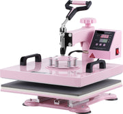 Hittepers - Roldruk - 38x38CM 5 in 1 - Geschikt voor T-shirts - Kussenslopen - Hoeden - Mokken - Keramische Borden - Roze