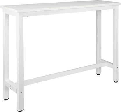 Deluxe bar table - Indoor bar table - Rectangular - Metal - White - 140x40x100cm