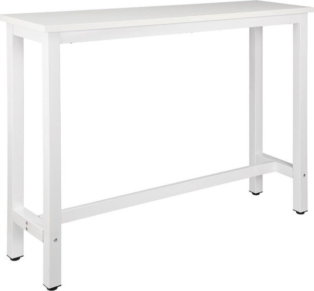 Bartafel deluxe - Bartafel voor Binnen - Rechthoekig - Metaal - Wit - 140x40x100cm