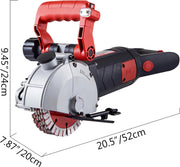 Muurslijper - Muurfrees - Frees - Beton Frees - Met Laser - 6200r/min - 35mm - 38mm - 4000W - Rood - 220V