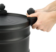 Elektrische Aszuiger - 1200W - Grote Capaciteit van 20 Liter - HEPA Systeem - Flexibele Slang van 1,2 m - Multifunctioneel voor Open Haarden - Tuinreiniging en Meer - Inclusief Aluminium Buis - Rollen en Filter - Zwart