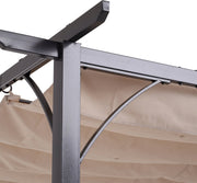 Cabrio-zonnedak - Luifel Tuinpaviljoen - Waterafstotende Luifel 3 x 3 m - Beige