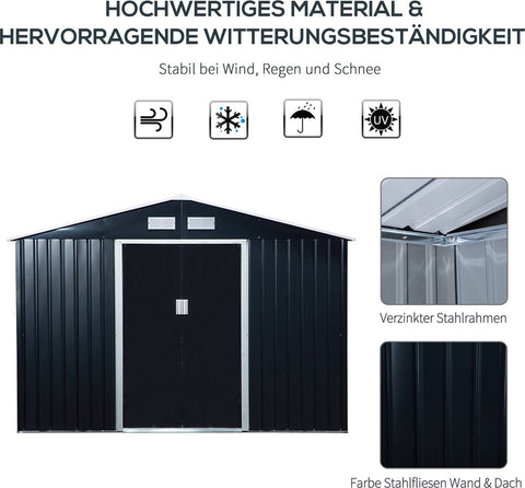 Gereedschapsschuur Tuinhuis Gereedschapsschuur Tuinkast Gereedschapskast Metaal