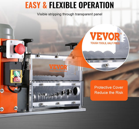 Draadstripmachine - 1,5-32 mm - 750W - Elektrisch Koperdraad Strippen Machine - Gemaakt-10 Kanalen en 10 Snijbladen - voor het Strippen van Koperdraad