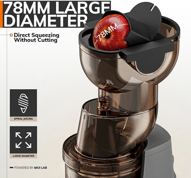Slowjuicer - Slow Juicer - Persmachine - Fruitpers - Sinaasappelpers - Appelsienpers - Drukmachine - Persmachine Vruchtensap - Pers Machine - Press Machine - IJsmachine - Keuken Apparaat - Met zeef - 1000ml - 60RPM - 250W