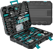 Gereedschapset 198 Delig - Gereedschapskoffer- Universeel Gereedschap - Professionele Kwaliteit - Zeer Uitgebreid voor Thuis én Werk - Schroevendraaierset - Ratelsleutelset