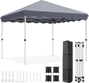 Pop-up Partytent - Paviljoen - Opvouwbaar - Gemakkelijk op te zetten - Onderdak - Waterdicht - 300 CM x 300 CM - Zwart