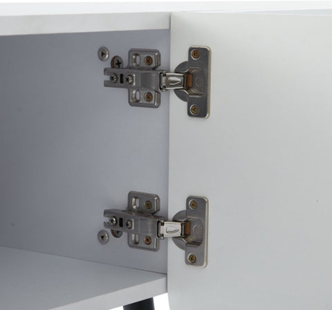 Modern Tv-kast - in Wit - Met een Uniek Patroon - 180x 40x45cm - voor Televisie tot 80 inch - Twee Deuren - Kabelbeheer