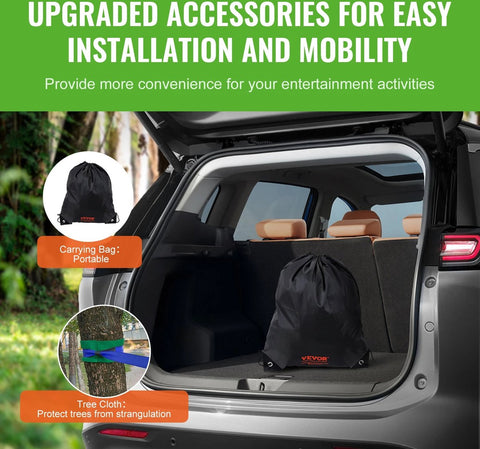 Kabelbaan - Zipline met schommel - Kabelbaan voor kinderen - DIY kabelbaan - Makkelijk te installeren - 20 meter