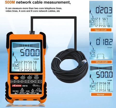 Multimeter - Multimeetapparaat - Meter - Spanning Meter - Oranje - Met Accessoires