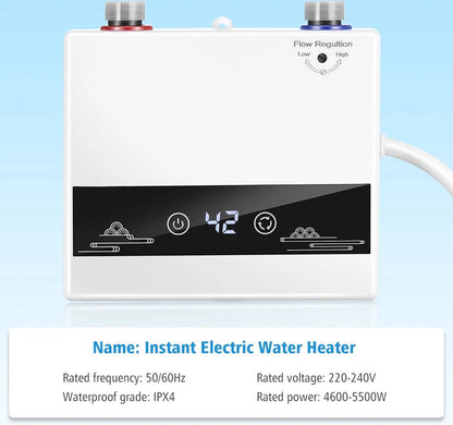 Doorstroomverwarmer - Boiler - Doorstromer - Doorstroom Boiler - Elektrisch - Douche/Keuken - Automatische Thermostaat