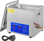 Ultrasoon Reiniger 9,6-10 L - Roestvrij Staal Professionele Ultrasone Reinigingsapparaat - Digitale Verwarmings Timer - Sieraden - Brillen - Tanden