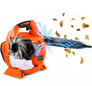 Bladblazer Rugzak - 79 CC - 2-takt - 425 CFM Luchtvolume - Snelheid van 250 km/u - 6500 rpm - Capaciteit Brandstoftank 0.41 L - voor het Verwijderen van Vuil op Erven - Tuinen - Landschappen en Buitenpaden